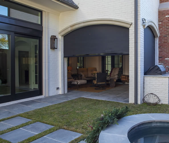 Exterior porch shades Dallas, Texas