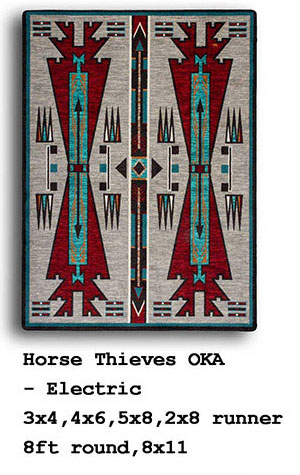 Outpost Rug Collection-Horse Thieves-Electric