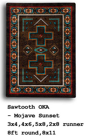 Outpost Rug Collection-Sawtooth Mojave-Sunset