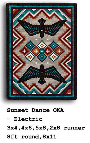 Outpost Rug Collection-Sunset Dance-Electric