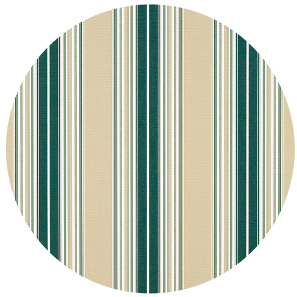 Forest Green Beige Natural Fancy Stripe