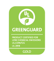 Greenguard Certified for low chemical emissions