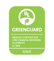 Greenguard-logo Greenguard Certified for low chemical emissions