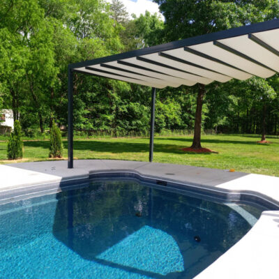 Dallas, TX Patio retractable pergola-Pergostar-Romano 001